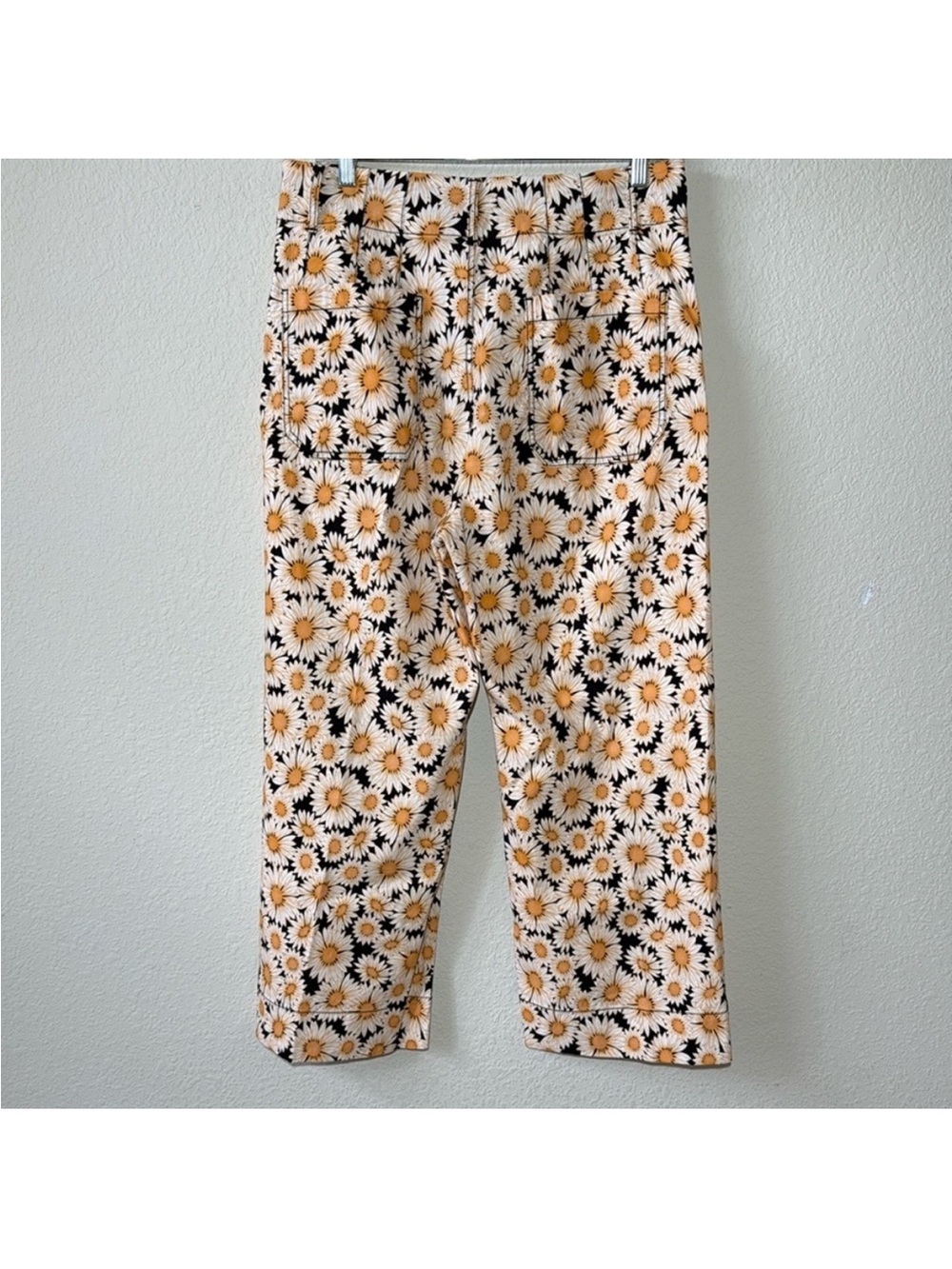Rare Maeve The Colette Cropped Wide Leg Pants in a daisy floral print - Picture 3 of 4